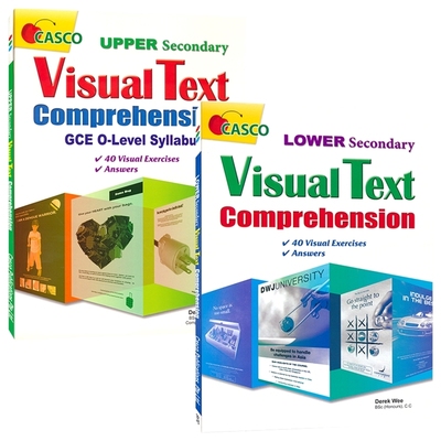 Casco Secondary Visual Text Comprehension 新加坡英语 初中阅读理解练习册 2册套装 初中英语教辅 英文原版进口书
