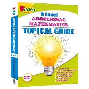 新加坡数学初中练习 进口图书 Mathematics Revised Edition Guide Additional Topical 英文原版 O水准数学专题指南补充版 Level