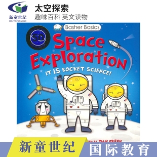 英文百科读物 进口图书 Space 英文原版 12岁英文课外读物 趣味儿童百科 太空探索 Exploration Basics Basher