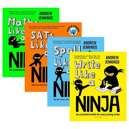 Maths Sats Spell Write Like A Ninja 像忍者一样学习 数学 拼写 写作 SATS 写作语法技巧 英文原版进口图书