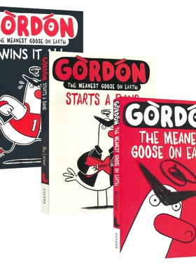 Gordon 地球上最坏的鹅戈登系列1-3 桥梁书 戈登组建乐队 戈登大赢家 英语课外读物 英文原版进口儿童图书