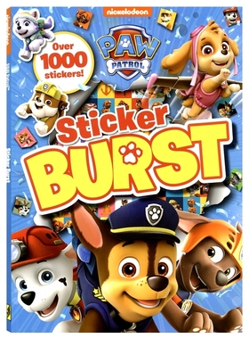 Paw Patrol Sticker Burst 汪汪队立大功 益智活动书 1000+贴纸 迷宫拼图找不同 英语早教启蒙 英文原版进口儿童图书