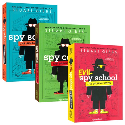 Spy School Graphic Novel 间谍学校全彩漫画3册 惊险刺激 特工主题 小学英语课外读物 英文原版进口儿童图书
