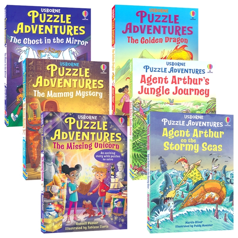 Usborne Puzzle Adventures 尤斯伯恩 解谜冒险系列 益智活动 全彩桥梁读物 思维训练 英文原版进口儿童图书