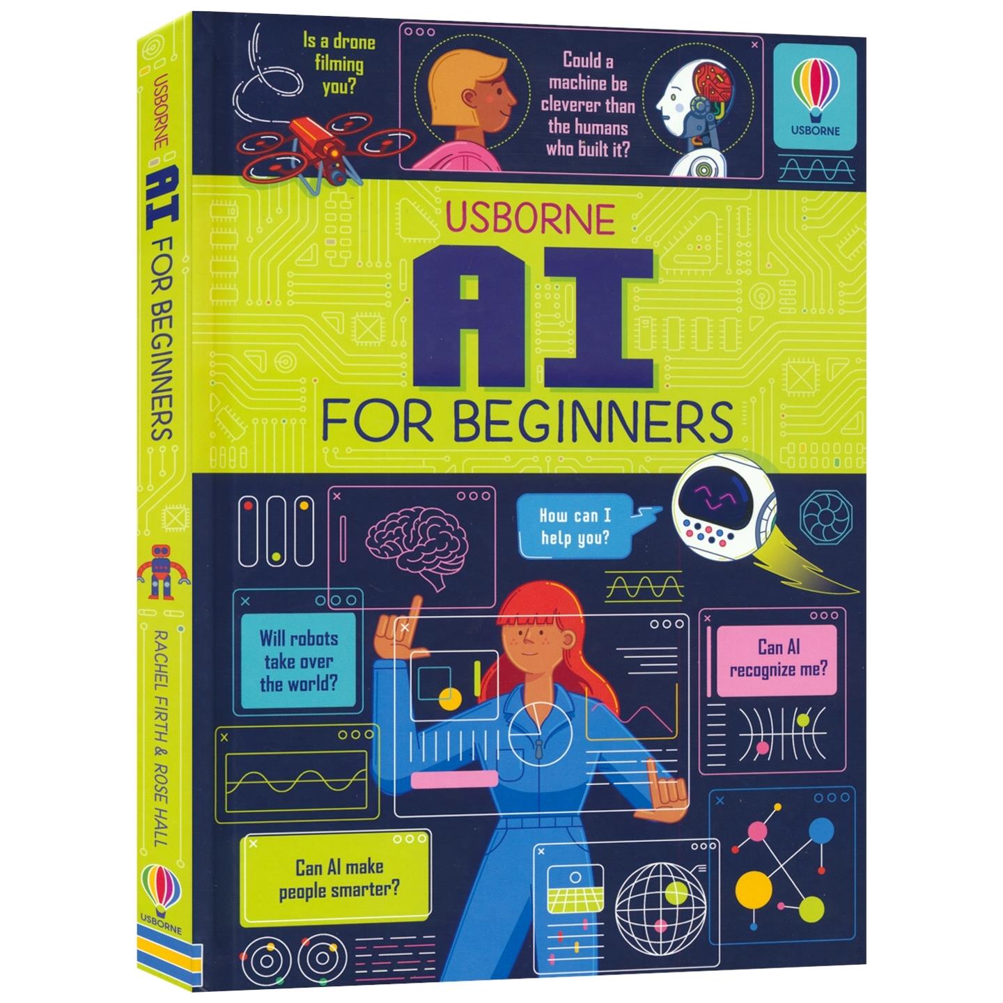Usborne AI for Beginners 尤斯伯恩 少年商学院 读懂人工智能 初学者系列 精装百科读物 青少年科普 英文原版进口图书