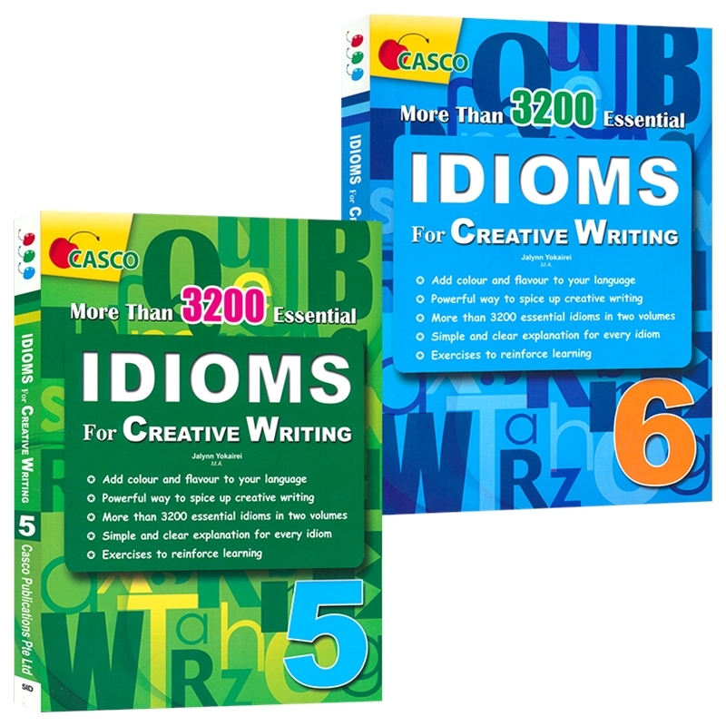Casco Idioms For Creative Writing 5-6 新加坡英语 小学创意写作 3200个地道习语 英语写作提升 5-6年级作文 英文原版进口图书