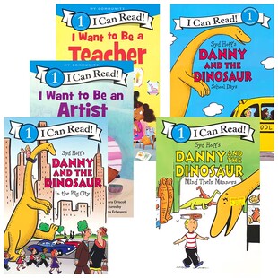 I Can Read Beginning 分级读物1级 Danny and the Dinosaur 丹尼和恐龙系列 I Want to Be系列 英文原版进口儿童图书