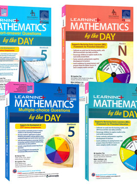 新加坡数学 SAP Learning Mathematics by the DAY Nursery MCQ 幼儿园 小学数学练习册 基础启蒙 选择题简答题 每日一练 英文原版