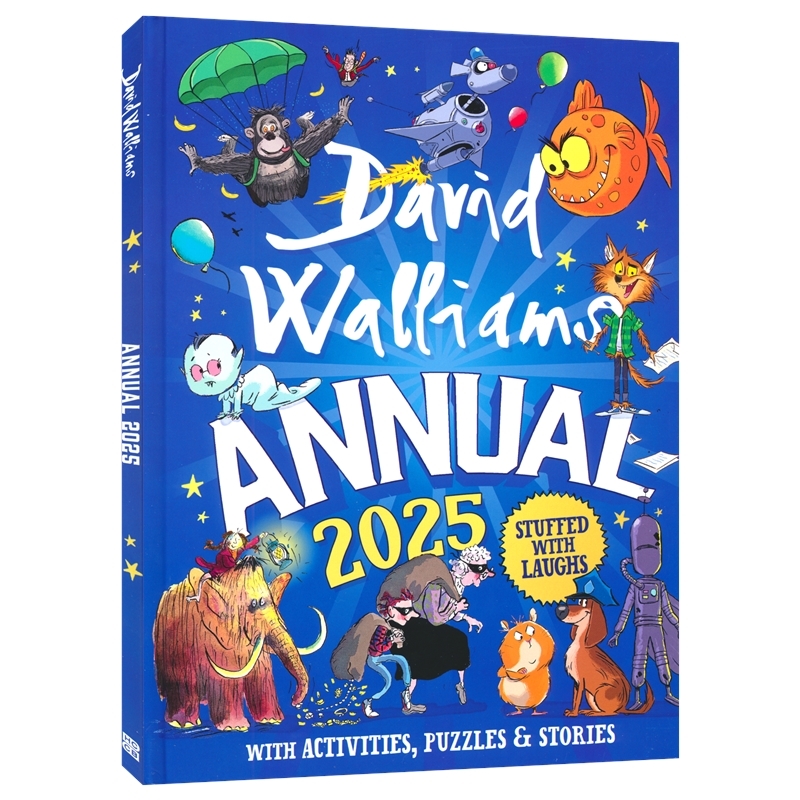 David Walliams Annual 2025 大卫威廉姆斯2025年年鉴 儿童绘本读物 故事解谜游戏活动书 精装 英文原版进口童书