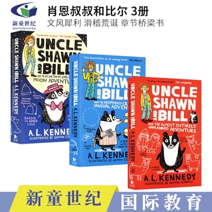 幽默搞笑主题小说 进口 Bill 滑稽荒诞 章节桥梁书 3册 And 肖恩叔叔和比尔小说英文原版 正版 Uncle 青少年英语课外阅读读物 Shawn