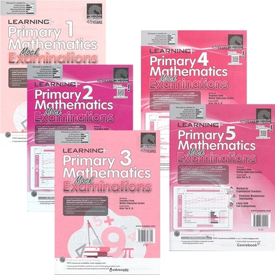 Learning Primary Mathematics Mock Examination 新加坡数学 学习系列数学模拟测试题 1-5 年级 英文原版进口图书