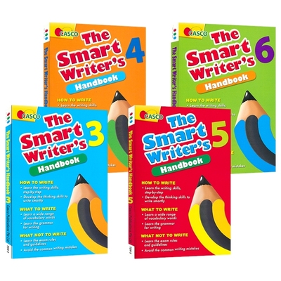 【自营】Casco The Smart Writer's Handbook 3-6 新加坡英语 聪明作家手册 创意写作练习 3-6年级 4册 小学英文教辅英文原版