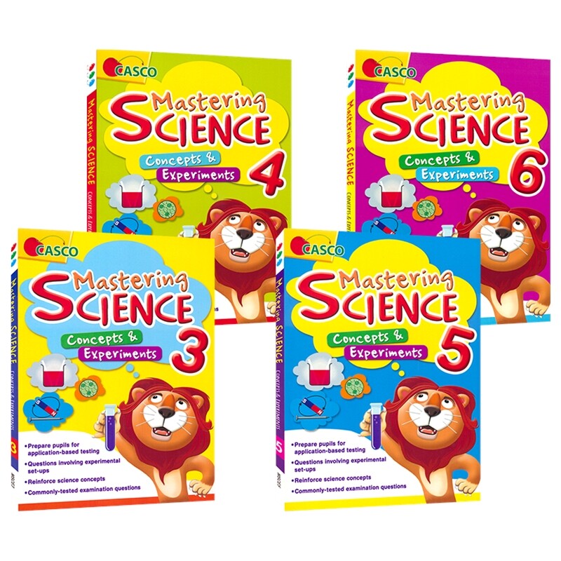 Casco Mastering Science Concepts & Experiments 3-6 新加坡科学练习册 概念和实验 小学3-6年级 小学科学教辅 英文原版进口