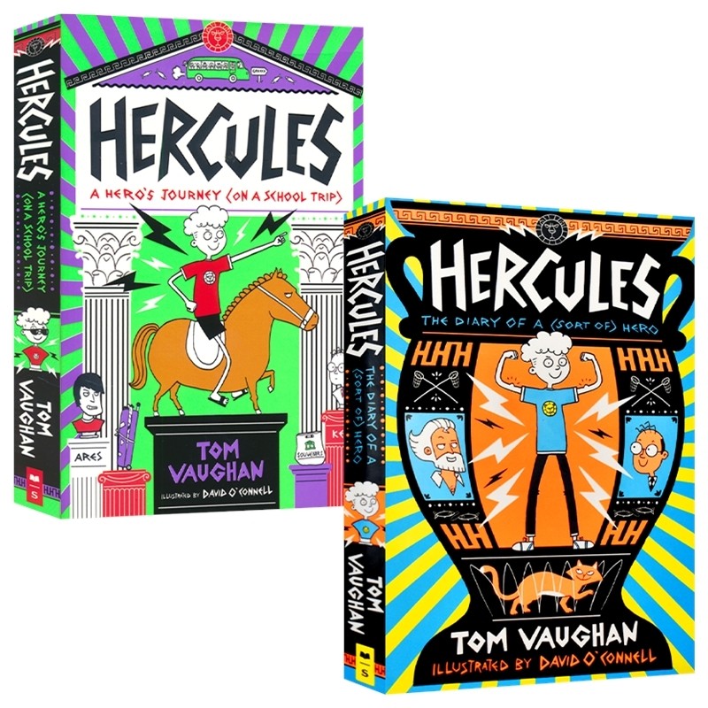 Hercules  赫拉克勒斯系列2册 希腊神话元素 校园成长故事 英语章节小说 中小学生课外读物 8-12岁 英文原版进口儿童图书