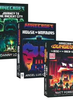 Minecraft Dungeons 我的世界官方衍生读物 英语章节小说 英文原版进口儿童图书 The Rise of the Arch-Illager House of Horrors