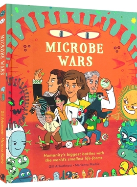 Microbe Wars 微生物战争 精装大开本 百科科普读物 小学英语课外阅读 英文原版进口儿童图书