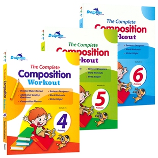 Dolphin The Complete Composition Workout 新加坡英语 小学4-6年级 英语写作练习册 写作技巧指导 作文提升 英文原版进口教辅