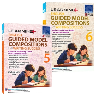 【自营】SAP Learning English Guided Model Compositions For Writing Success 新加坡英语写作练习精选范文小学5-6年级英文原版