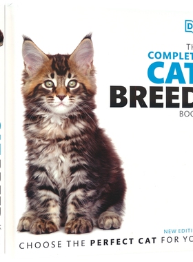 DK 猫咪百科 The Complete Cat Breed Book 养猫实用必备指南 健康知识 超140个猫猫品种 完整收录介绍 精装全彩 英文原版进口图书