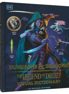 DK Dungeons & Dragons The Legend of Drizzt Visual Dictionary 龙与地下城 崔斯特传奇视觉艺术指南 英文原版进口图书