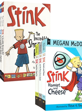 Stink 小男孩日常生活故事1-13 桥梁读物 作者Judy Moody 儿童幽默章节小说 语言简单口语化 初级阅读 英文原版进口图书