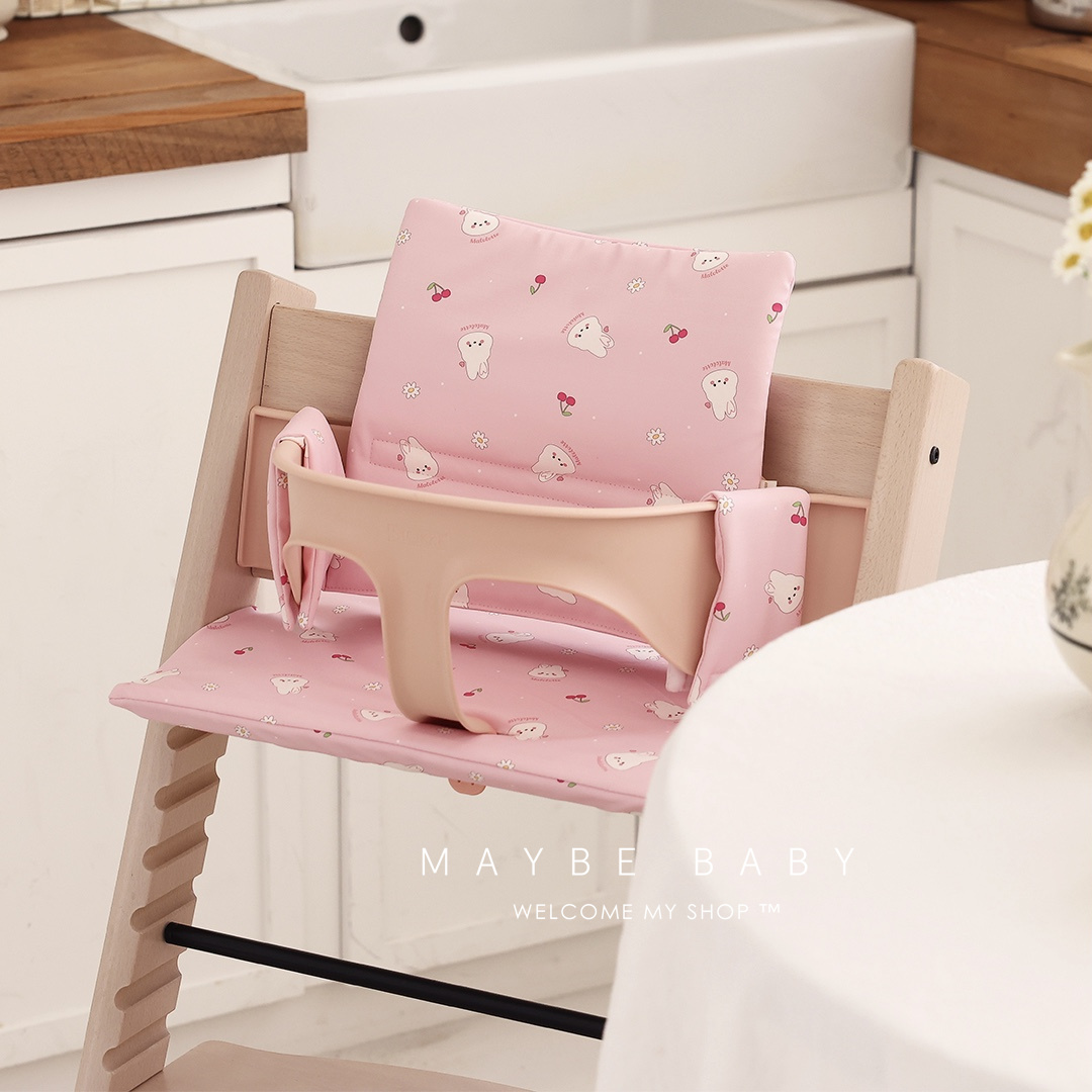 韩国ins适配Stokke成长椅餐椅棉坐垫靠垫耐脏婴儿通用座垫配件