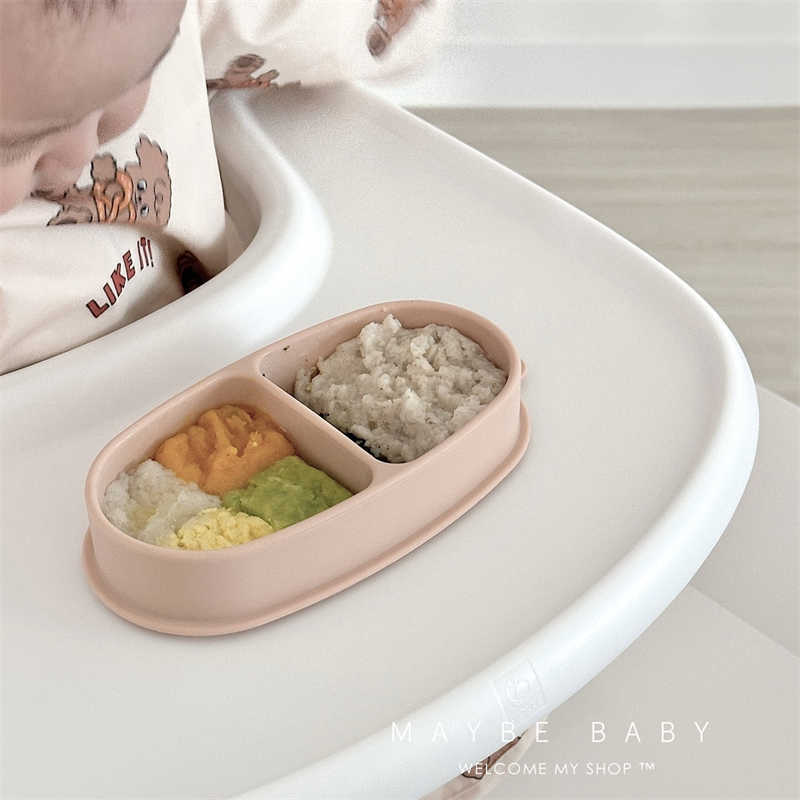 宝宝餐盘硅胶吸盘一体式