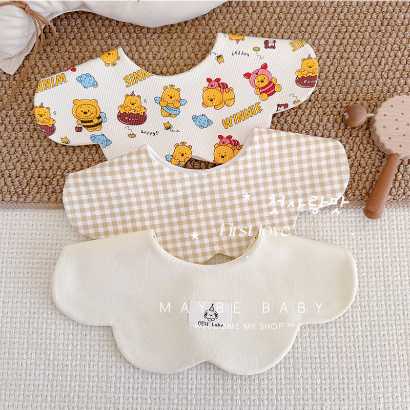 韩国ins围嘴新款宝宝围嘴婴儿口水巾双面棉质口水兜围兜0-1-2岁,婴童用品,口水巾,淘宝优惠券,粉丝福利购,淘宝优惠卷