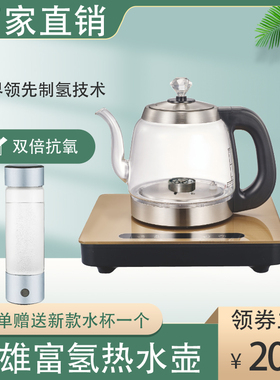 包邮民雄负氢离子富氢便携玻璃水杯套装高能制氢养生电热烧水壶