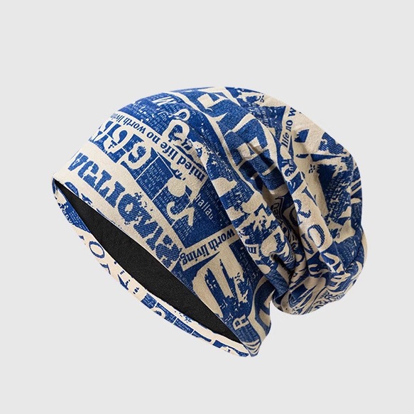 美式冷帽男女夏季画报复古摩登套头帽情侣头巾日系时尚堆堆帽