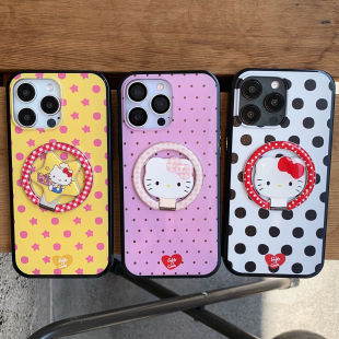 九点半ins风芝士草莓奥利奥可可波点适用于苹果17promax 15pro轻薄防摔支架保护套 16PM手机壳iPhone17Pro