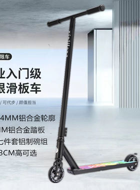 青少年极限滑板车两轮刷街花式脚踏竞技车成人炫酷代步滑板车