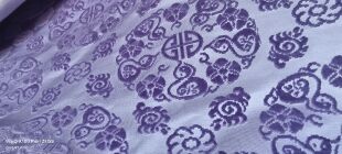 非遗纯手工割绒漳绒提花缎比甲马甲古风女装高端布料桑蚕丝面料