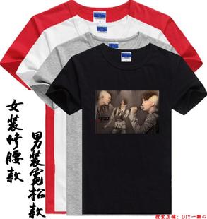 林峰林峰广州演唱会再一次ONEMORETIME周边衣服黑色短袖黑色T恤