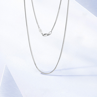 缘络阁铂金项链女士男士 项链pt950白金蛇骨链结实百搭锁骨链女款