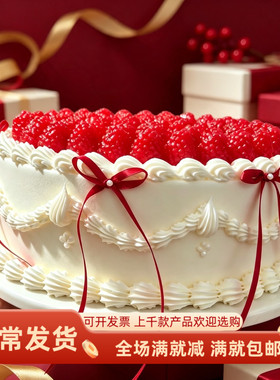 10寸仿真树莓蛋糕模型拍照装饰品