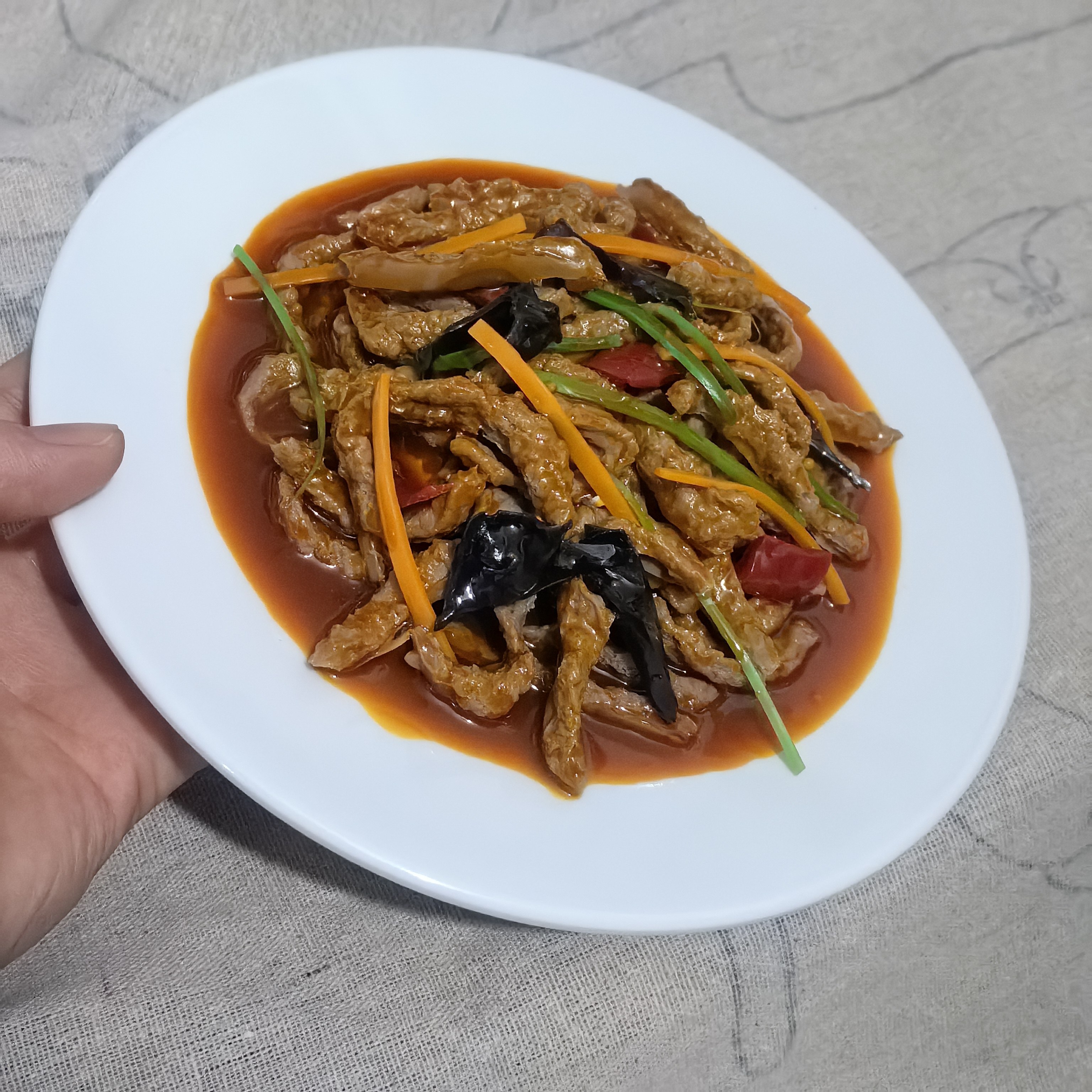 仿真鱼香肉丝食品模型中餐假菜餐饮酒店明档样品拍摄影视展示道具