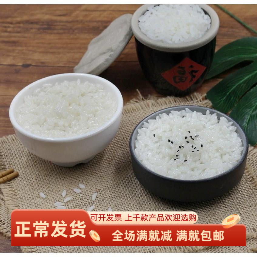 仿真一碗白米饭假芝麻大米模型餐厅影视菜肴拍摄装饰品儿童玩道具