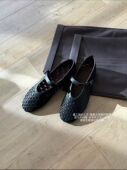 羊皮镂空夏季 芭蕾舞鞋 法式 编织复古简约平底单鞋 气质时尚 2026新款