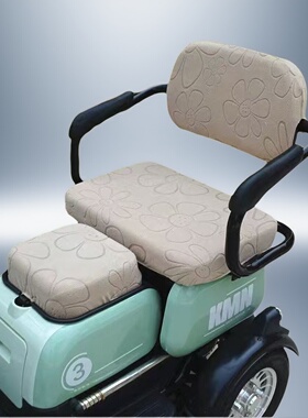 电动三轮车坐垫套罩四季通用适用于雅迪大安赛鸽万仕达三连坐座套