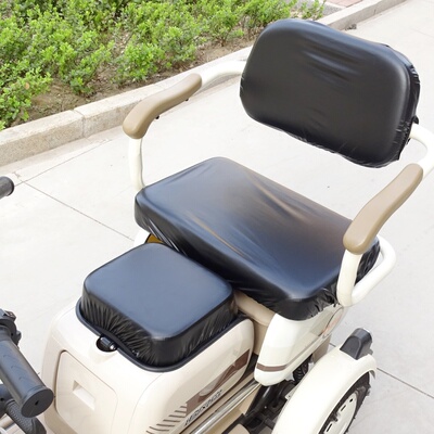 适用于雅迪爱玛金彭艾美达电动三轮车座套PU皮革防水防晒四季通用