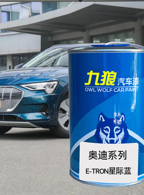 九狼汽车喷烤色漆奥油漆迪Q2色漆珊瑚橙色安提瓜蓝凯拉什蓝星际蓝