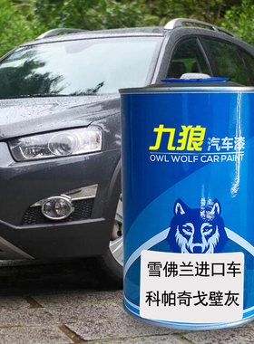 九狼汽车钣金修补补色喷烤雪佛油漆兰闪电黄色戈壁灰炫黄钨金黑色