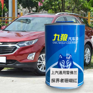 九狼汽车上成汽通品用雪漆佛兰探界者珊瑚红极夜黑冰原白星河银色