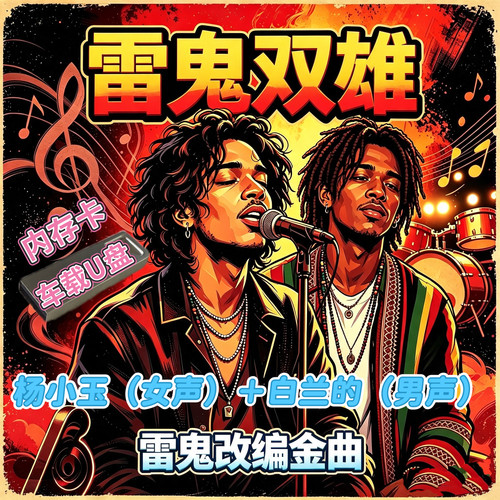 杨小玉白兰的雷鬼版男女声老歌新改翻唱歌曲车载u盘tf sd内存卡