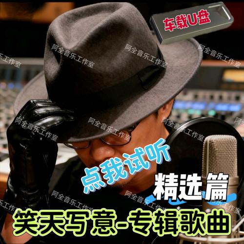 笑天写意歌曲专辑合集U盘USB汽车载通用抖音汽水音乐热门中文蓝调