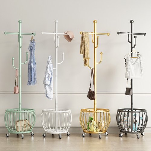 挂衣架轻奢美容院铁可移动收纳架