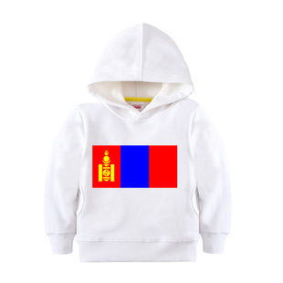 蒙古国旗卫衣男童女孩子中小学生运动会亲子装连帽服装外套幼儿园