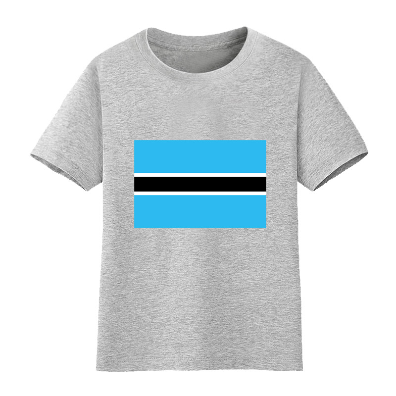 博茨瓦纳国旗T恤男童短袖女儿童大中小学生班服运动会比赛球衣衫