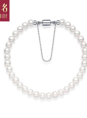 Gloire/古名天然珍珠手链女S925银淡水无核珍珠手链 4-5mmG